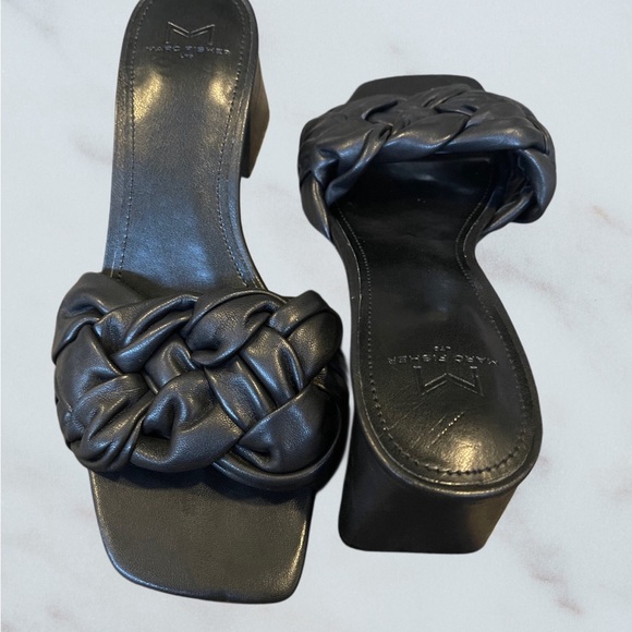 Marc Fisher Cerita Slide Sandals. 7.5 M Black - Picture 7 of 11
